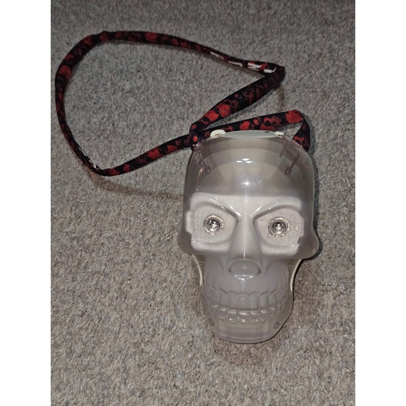 Other - Light Up Skull Lanyard Red LED Glowing Halloween Novelty Costume Accessory